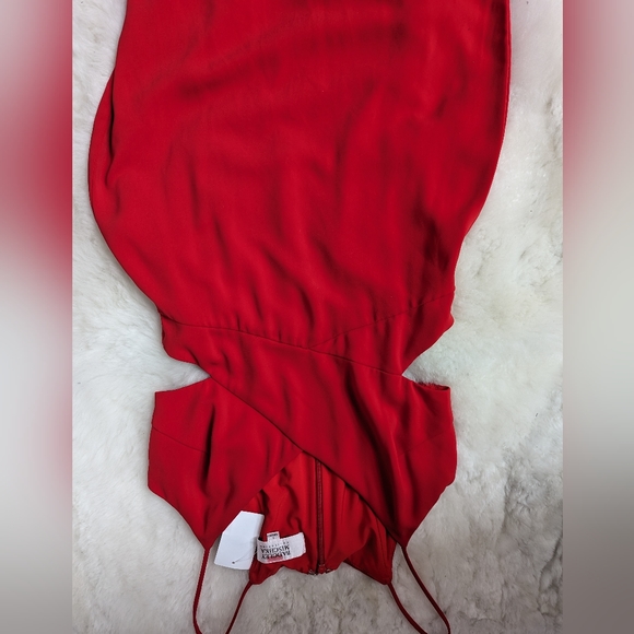 Badgley Mischka Odessa Red Gown EUC - Picture 6 of 7